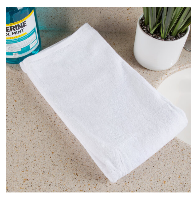 Oxford Platinum 27" x 54" 100% Ringspun 2-Ply Cotton Bath Towel with Dobby Twill Border 15 lb