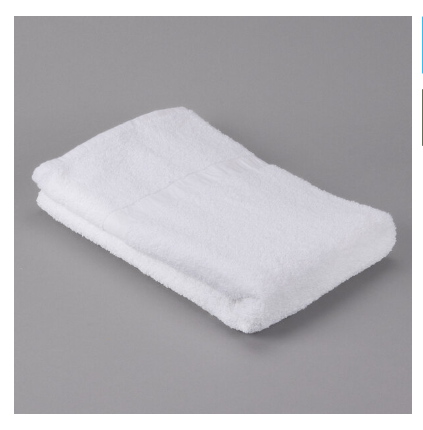 Oxford Gold Cam 24" x 54" Cotton/Poly with 100% Cotton Loops Bath Towel with Cam Border 12.5 lb
