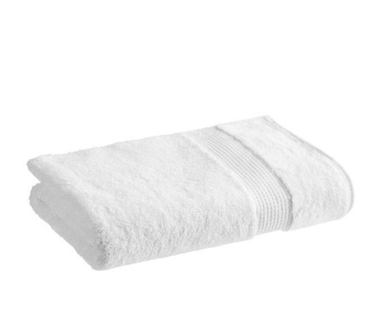 1888 Mills Lotus Terry 27" x 58" White 100% Ring-Spun Egyptian Combed Cotton Bath Towel 18 lb. - 24/Case