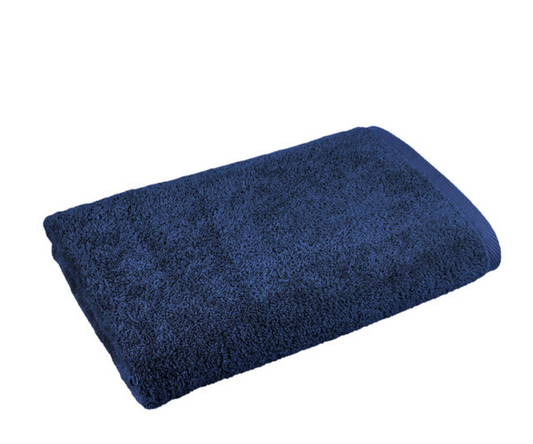 1888 Mills Millennium 27" x 52" Navy 100% Ring-Spun Cotton Bath Towel 15 lb. - 36/Case